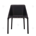 Imported microfiber leather black Manta chairs